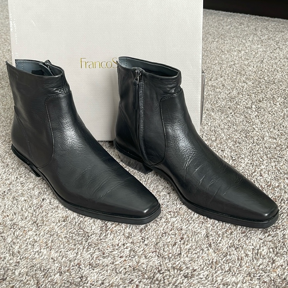 Leather boots